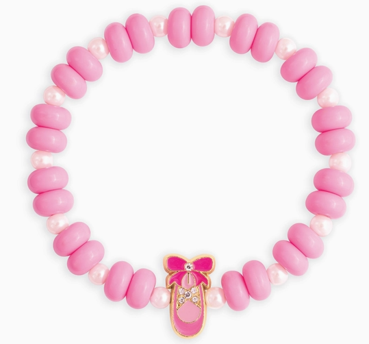 Ballet Shoe Sparkle Bead Believer Bracelet
