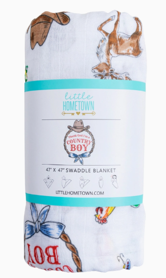 Swaddle Blanket: Country Boy