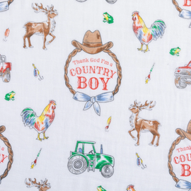 Swaddle Blanket: Country Boy - 0