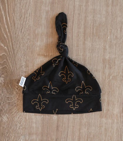 Fleur de lis Bamboo Knotted Hat