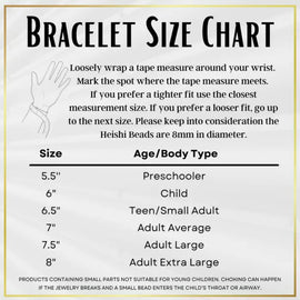 Patriotic Gold Barrel Heishi Bracelet - 0