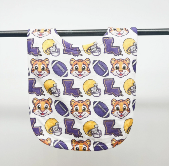 Louisiana Tigers Baby Bib