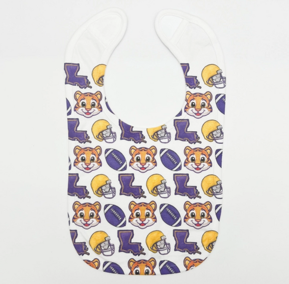Louisiana Tigers Baby Bib