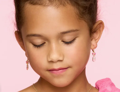 Crystal Ballet Shoes Lever Back Earrings