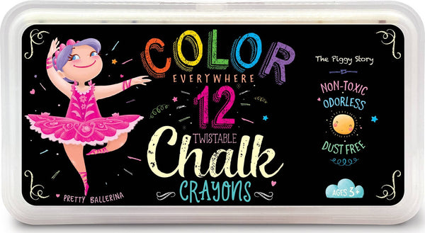 Color Everywhere Twistable Chalk Crayons | Pretty Ballerinas