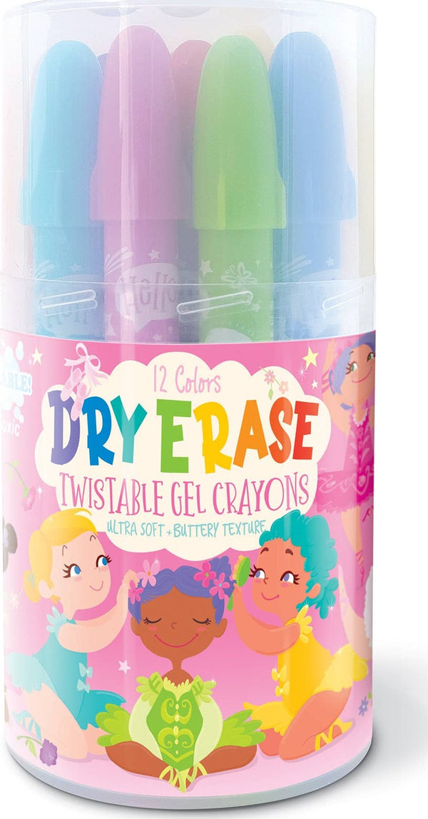 Dry Erase Twistable Gel Crayons- Pretty Ballerinas