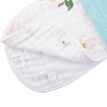 2-in-1 Burp Cloth + Bib: Magnolia - 0