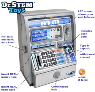 Dr STEM Toys Talking ATM Bank