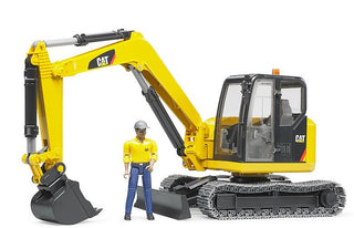 CAT Mini Excavator w/ Worker