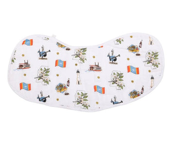 2-in-1 Burp Cloth + Bib: Mississippi - 0