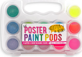Lil' Poster Paint Pods  Glitter And Neon