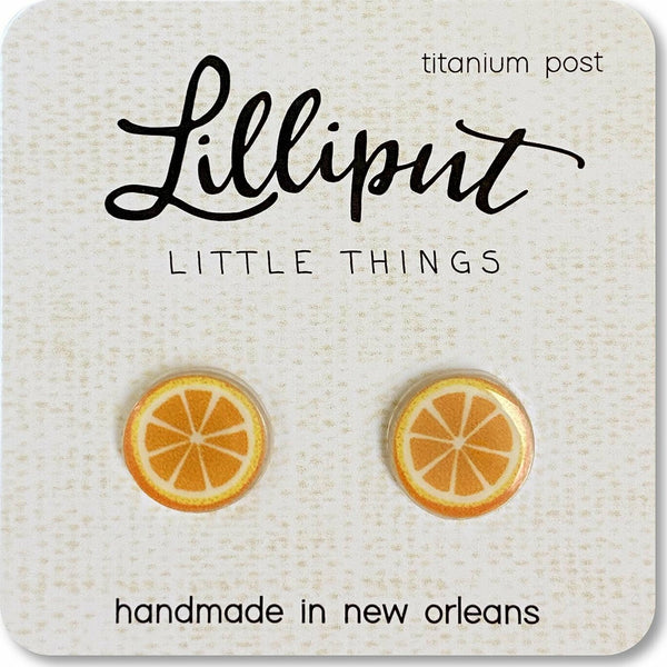 Orange Slice Earrings