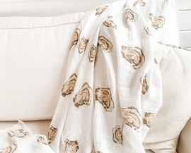 Swaddle Blanket: Oyster - 0