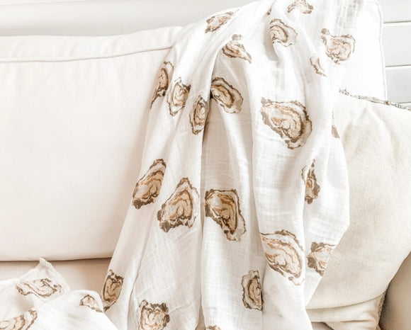 Swaddle Blanket: Oyster