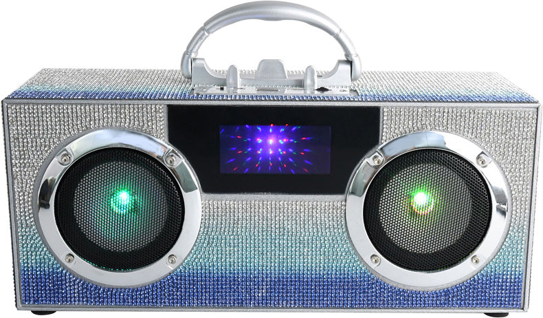 Boom Box Bluetooth Speaker: Blue Bling Bayou Kids