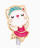 Ballerina Kitty Clip On Earrings-1