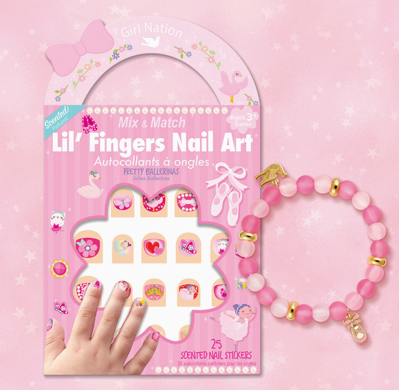 Ballet Bracelet & Nail Sticker Gift Pack