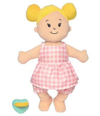 Wee Baby Stella Doll w/ Blonde Buns: Peach 12"