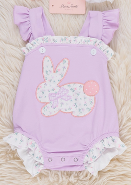 Blossoms Bunny Ruffle Bubble Romper