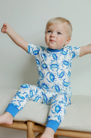 Blue Crab 2Pc Bamboo PJs: