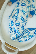 Blue Crab Bamboo Knotted Gown