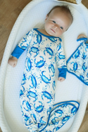 Blue Crab Bamboo Knotted Gown