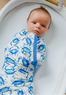 Blue Crab Bamboo Swaddle Blanket-2