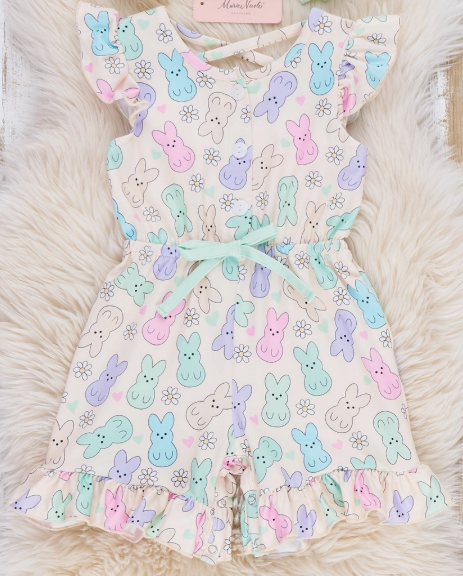 Bunny Confetti Ruffle Jumper
