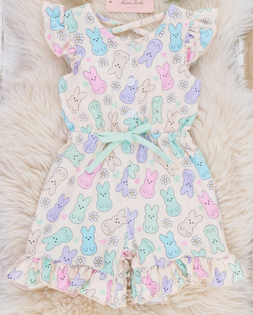 Bunny Confetti Ruffle Jumper