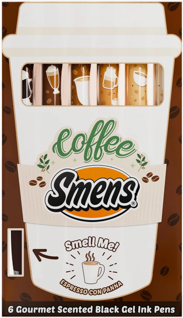 Coffee Scented Pens: 6 pk
