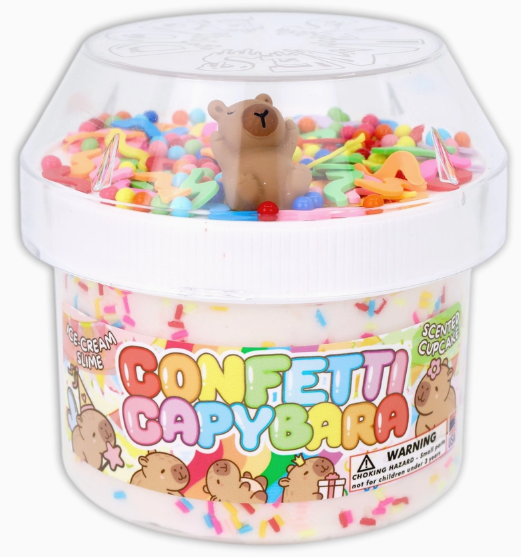 Confetti Capybara - Ice Cream Textured Slime