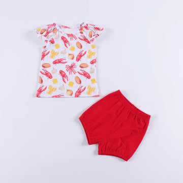 Crawfish Party: 2pc Bubble Short Set