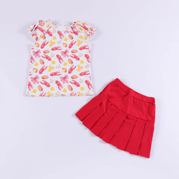 Crawfish Party: 2pc Tennis Skirt