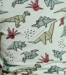 Dino Bamboo Henley Onesie:-2