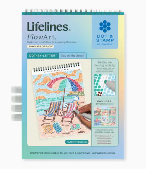 Flowart: Dot-By-Letter - Day at the Beach