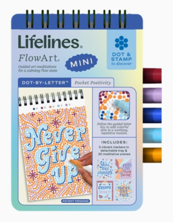 Flowart Mini: Dot-By-Letter - Pocket Positivity