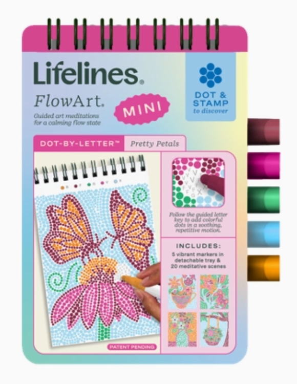 Flowart Mini: Dot-By-Letter - Pretty Petals
