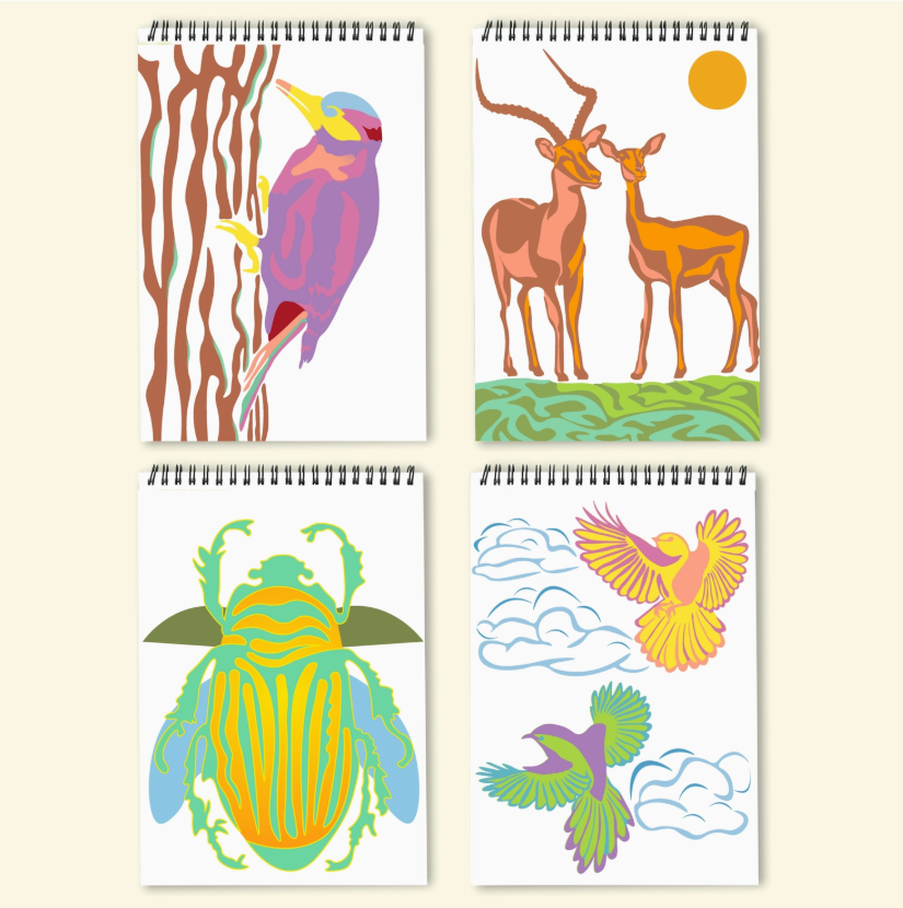 Flowart UV Art Wildlife