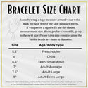 Patriotic Gold Barrel Heishi Bracelet