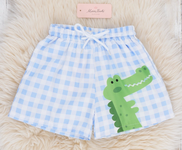 Gingham Gator Splash Trunk