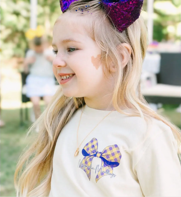 Gingham Bow T-Shirt - 0