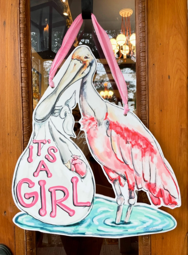 New Baby Door Hanger: LOCAL PICKUP ONLY - 0