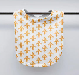 Fleur De Lis Baby Bib - 0