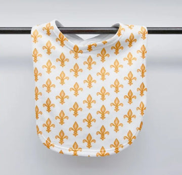 Fleur De Lis Baby Bib - 0