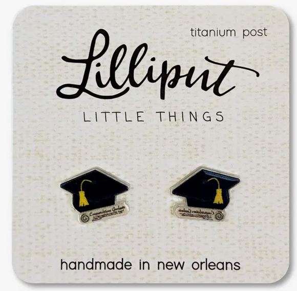 Graduation Cap Earrings