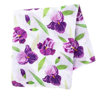 Swaddle Blanket: Irises