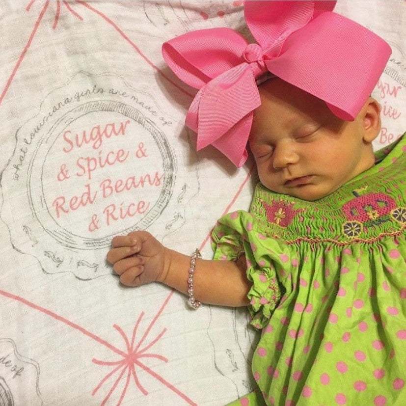 Swaddle Blanket: Louisiana Girl