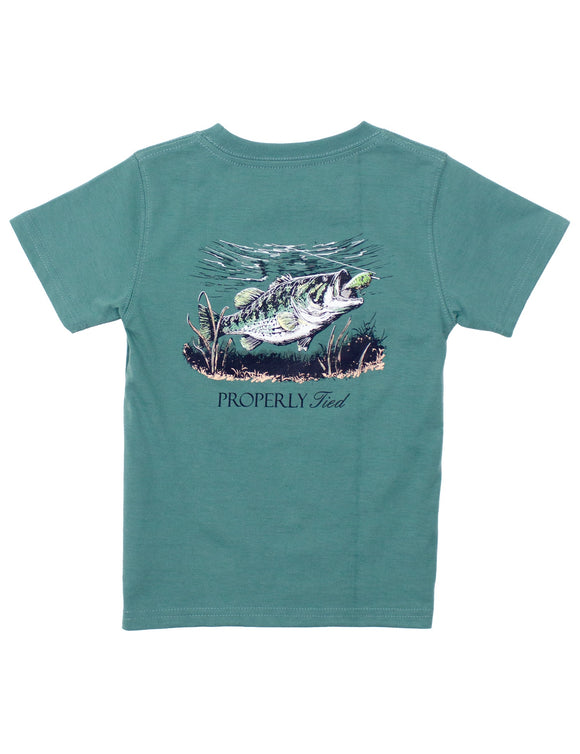 Set the Hook Marine Green: Short Sleeve