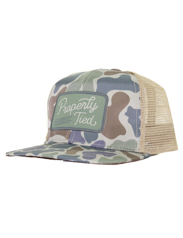 Boys Trucker Hat: Vintage Camo