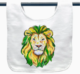Louisiana Lion Baby Bib